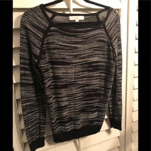 Loft Sweater. Boat neck. Jersey style sleeves.